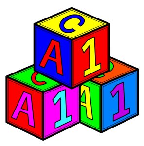 Graphic of stacked blocks