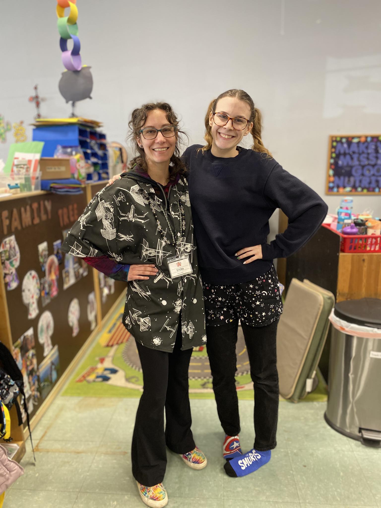Teacher reading with a child